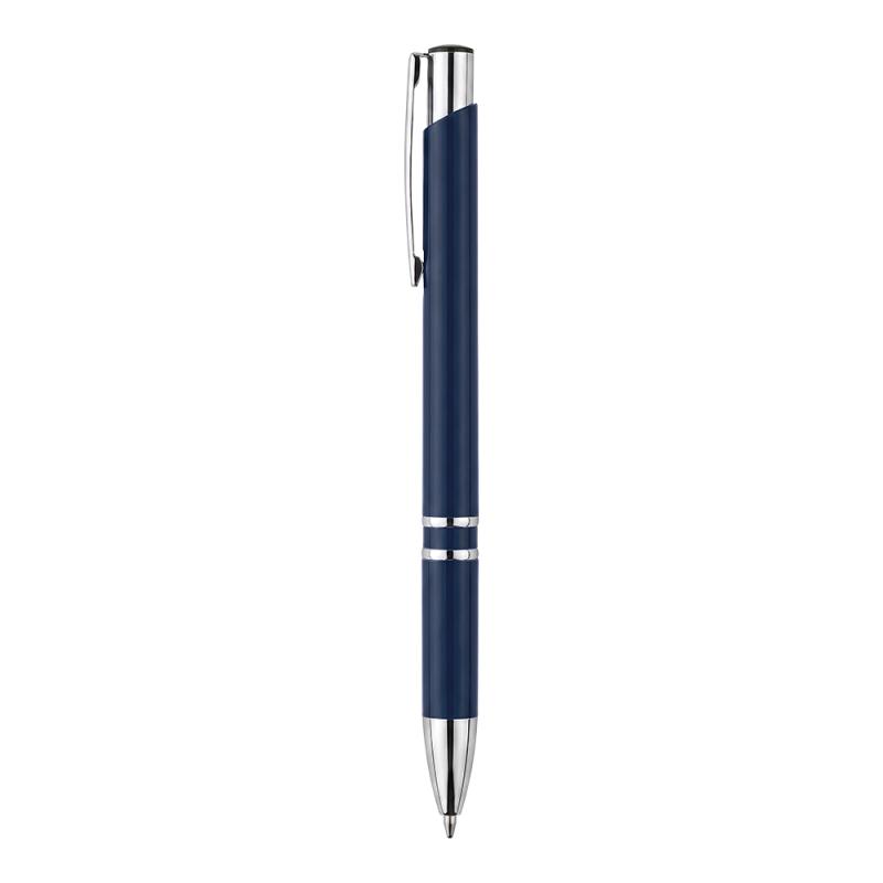 Boligrafo retractil de ABS. Clip y detalles cromados