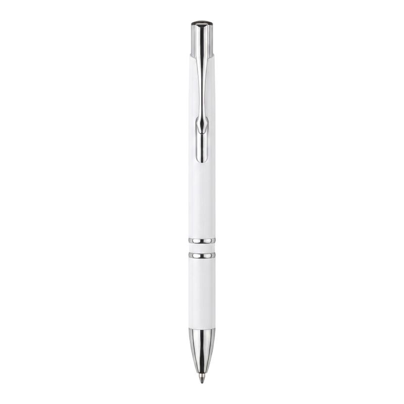 Boligrafo retractil de ABS. Clip y detalles cromados
