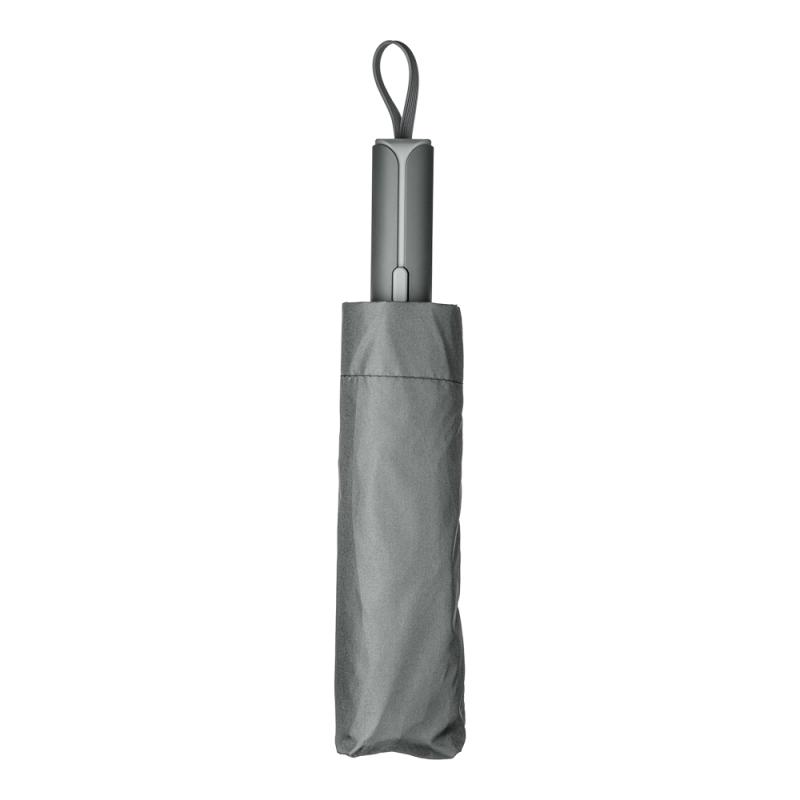 Paraguas plegable de poliéster 190T con apertura automática y carcasa a juego