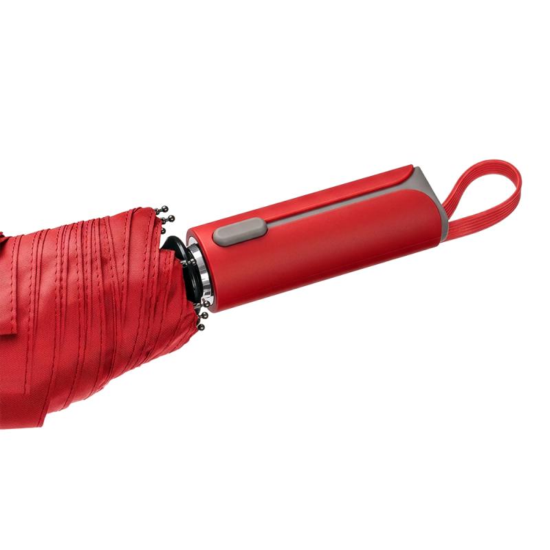 Paraguas plegable de poliéster 190T con apertura automática y carcasa a juego