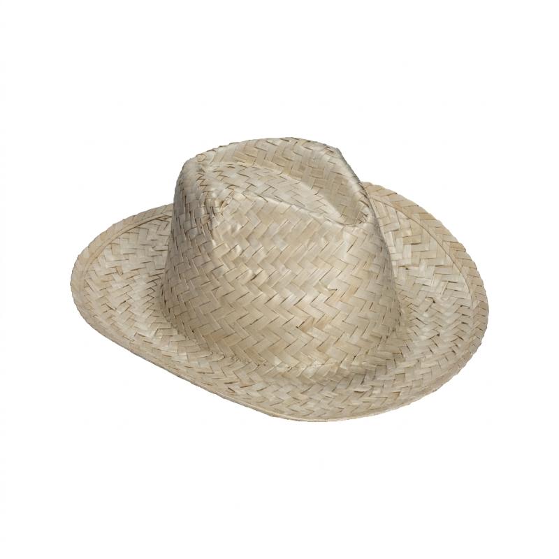 Sombrero de paja sin banda elastica