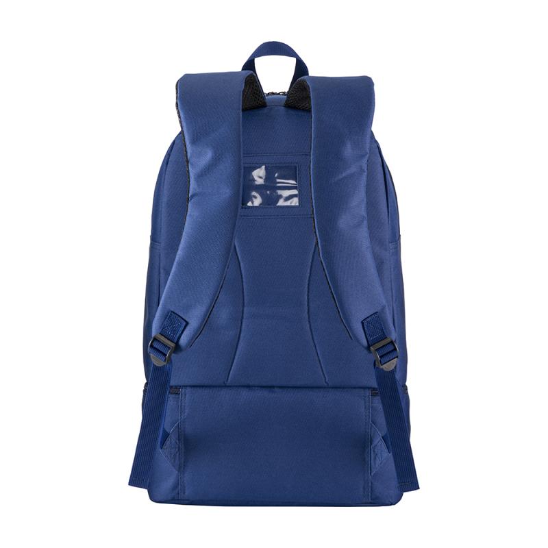 Mochila deportiva de poliéster 600D, compartimento acolchado para calzado.