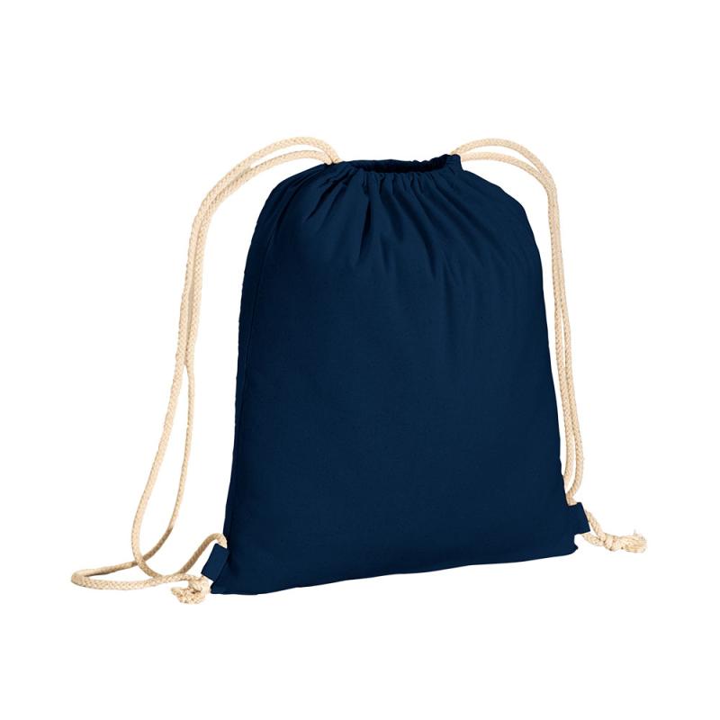 Mochila de algodón de 180 g/m&sup2;, con cierre de cordón