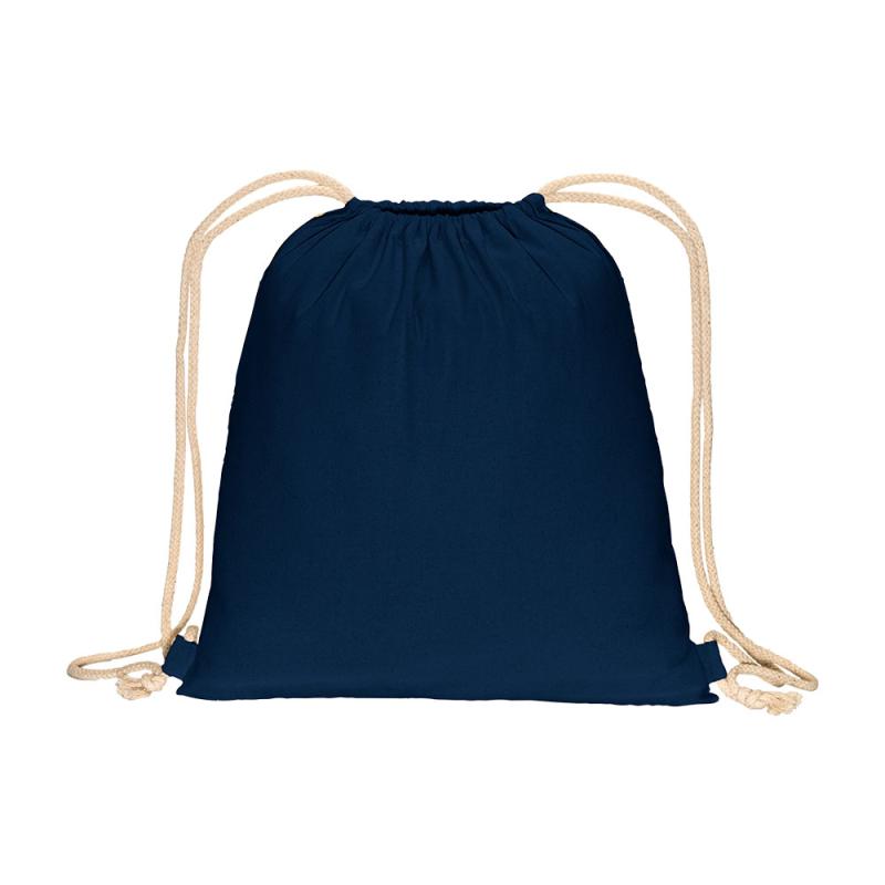 Mochila de algodón de 180 g/m&sup2;, con cierre de cordón
