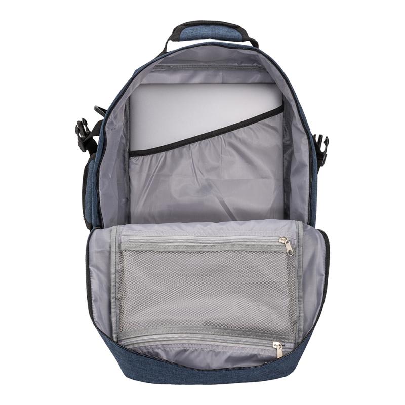 Mochila de viaje tamaño cabina con soporte para portátil (15) en poliéster jaspeado 900D