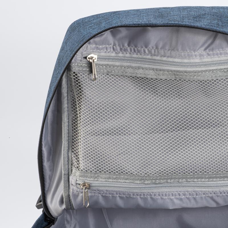 Mochila de viaje tamaño cabina con soporte para portátil (15) en poliéster jaspeado 900D