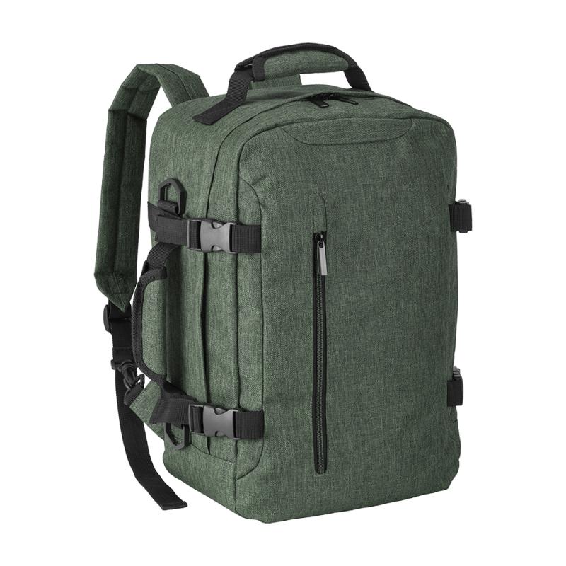 Mochila de viaje tamaño cabina con soporte para portátil (15) en poliéster jaspeado 900D