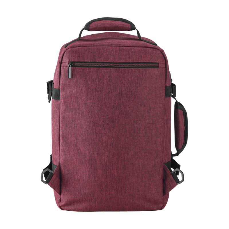Mochila de viaje tamaño cabina con soporte para portátil (15) en poliéster jaspeado 900D