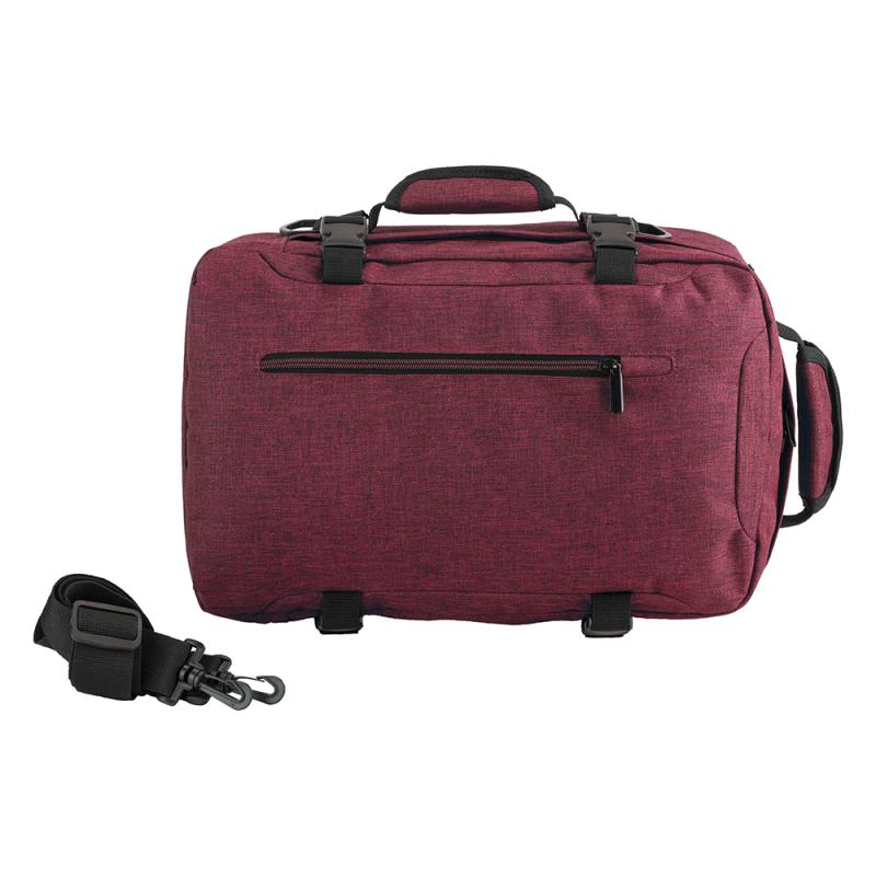 Mochila de viaje tamaño cabina con soporte para portátil (15) en poliéster jaspeado 900D