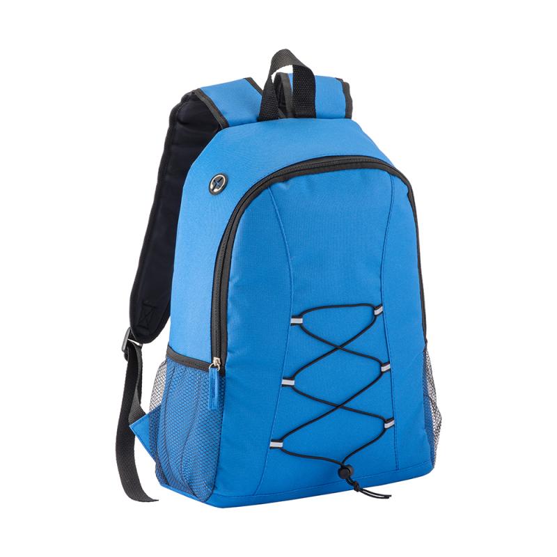 Mochila de poliéster 600D con salida de auriculares