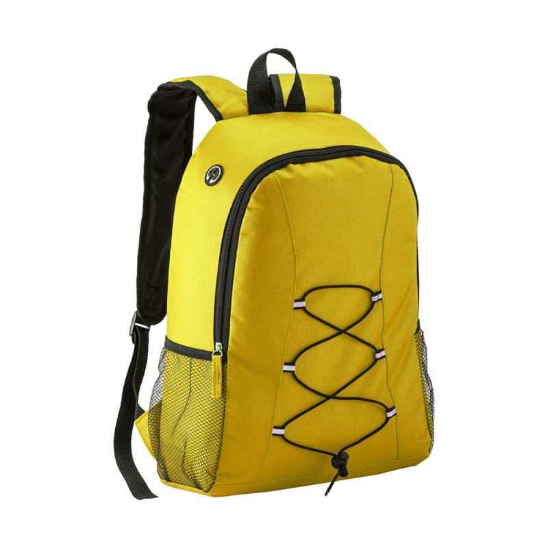Mochila de poliéster 600D con salida de auriculares