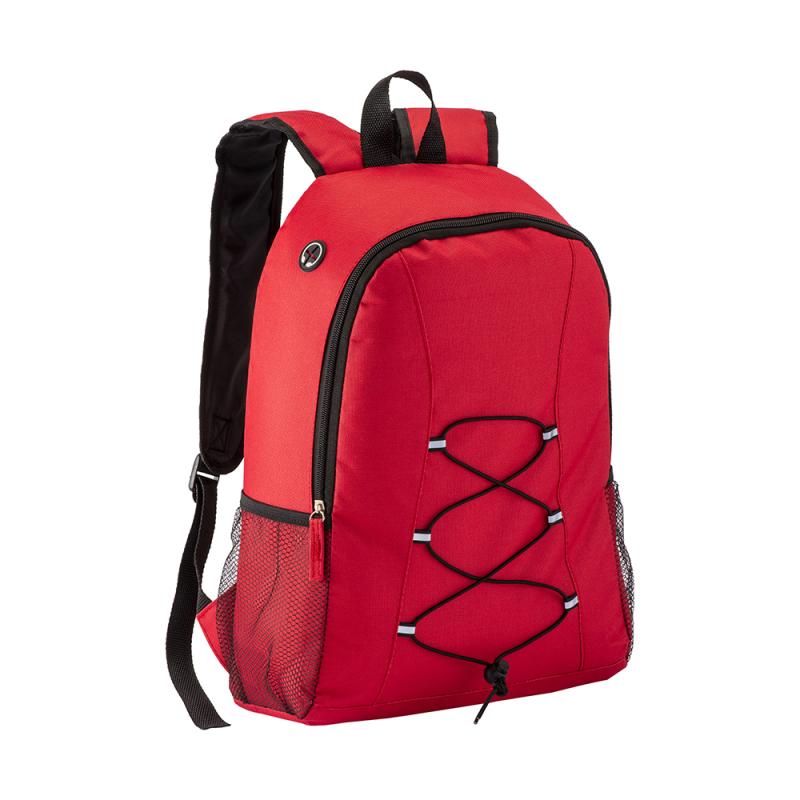 Mochila de poliéster 600D con salida de auriculares
