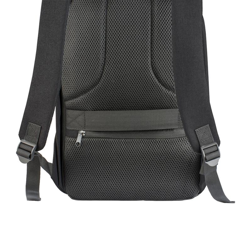Mochila para PC con bloqueo antirrobo, con toma USB, en poliéster 600D