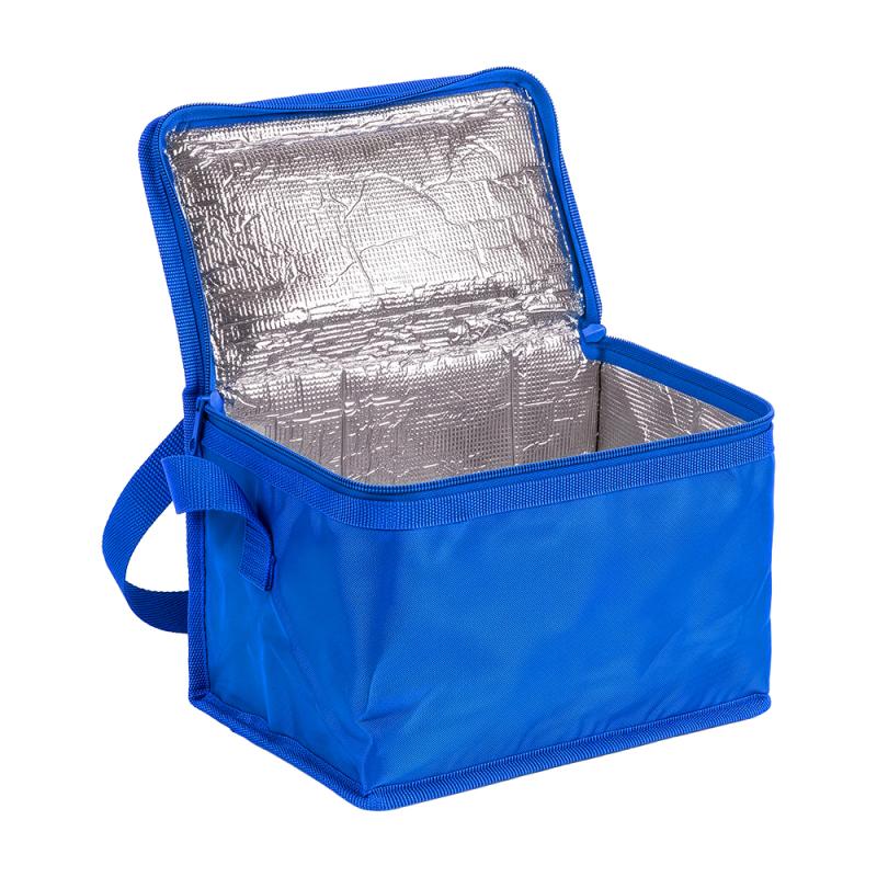 Bolsa isotérmica de poliéster 210T e interior plateado