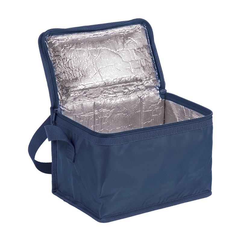 Bolsa isotérmica de poliéster 210T e interior plateado