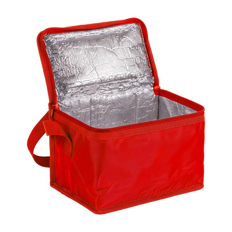 Bolsa isotérmica de poliéster 210T e interior plateado
