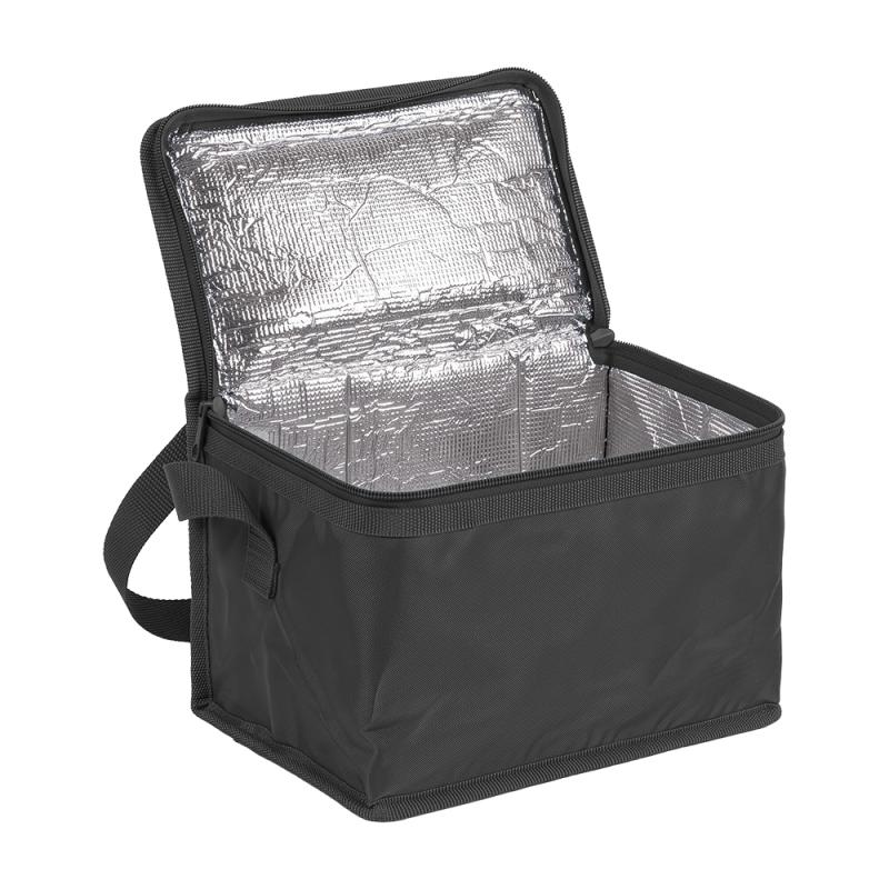 Bolsa isotérmica de poliéster 210T e interior plateado