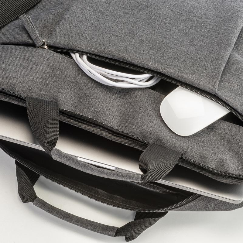 Bolsa de computadora con bolsillo acolchado