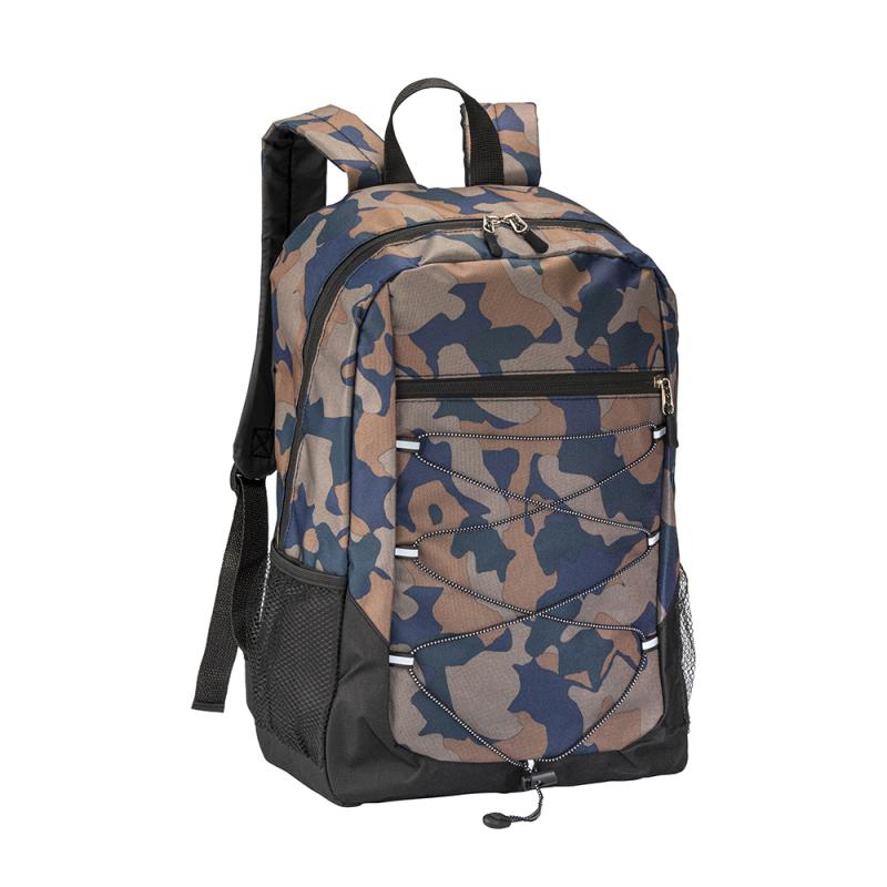 Mochila de poliéster 600D con espalda acolchada y espalda elástica