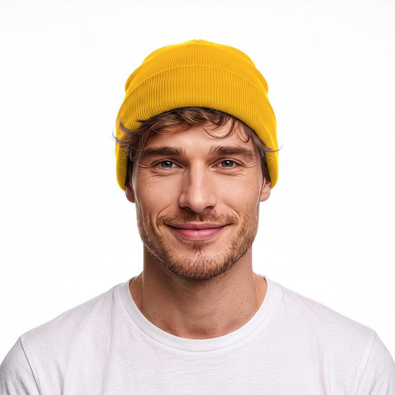 Gorro de tejido acrílico, con o sin etiqueta