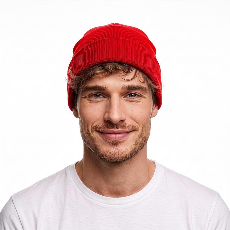 Gorro de tejido acrílico, con o sin etiqueta