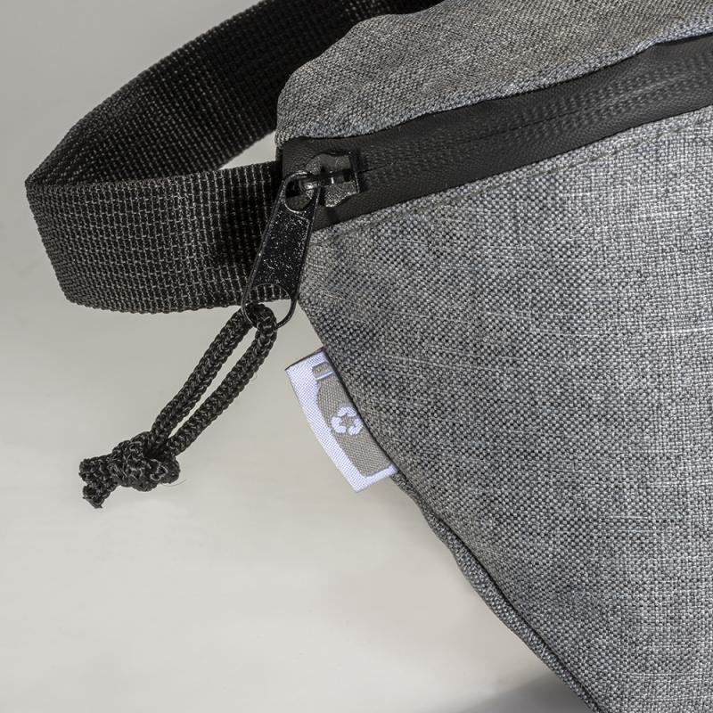 Riñonera de R-PET, bolsillo delantero con cremallera