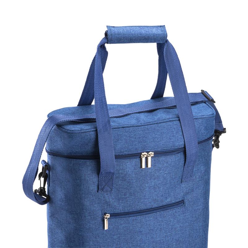 Bolsa nevera en r-pet melange con interior de PEVA blanco