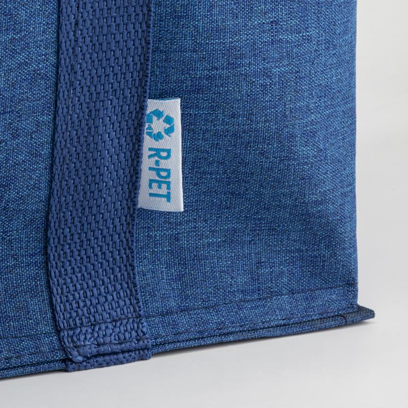 Bolsa nevera r-pet Melange con interior plateado
