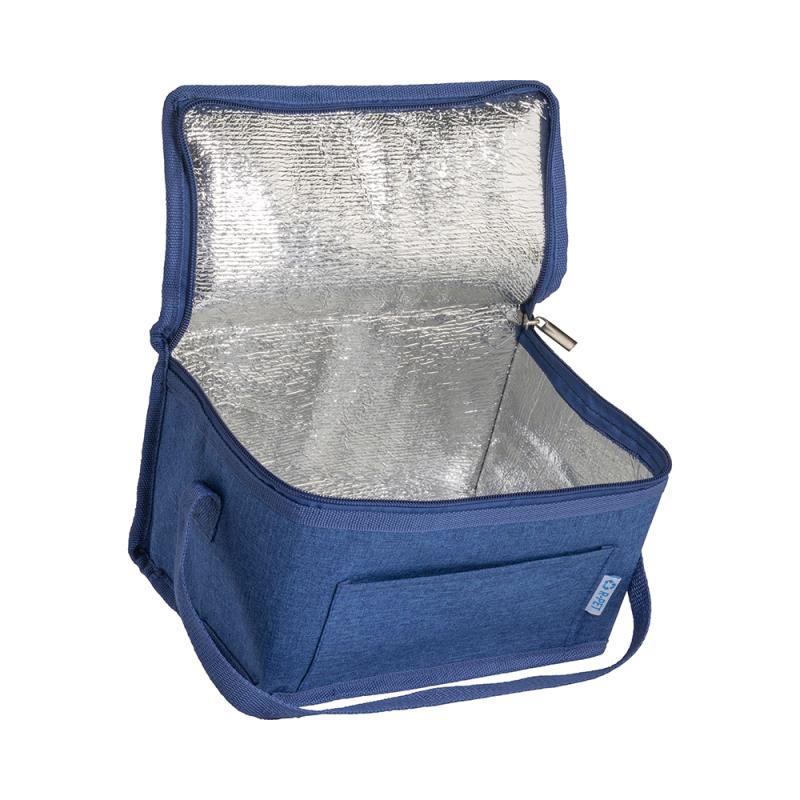 Bolsa nevera r-pet Melange con interior plateado