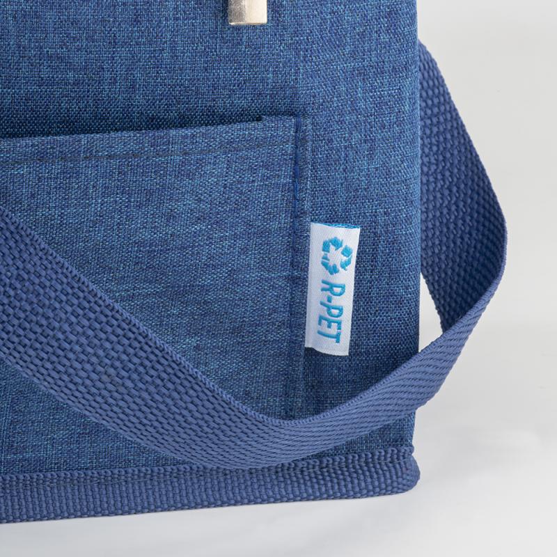 Bolsa nevera r-pet Melange con interior plateado