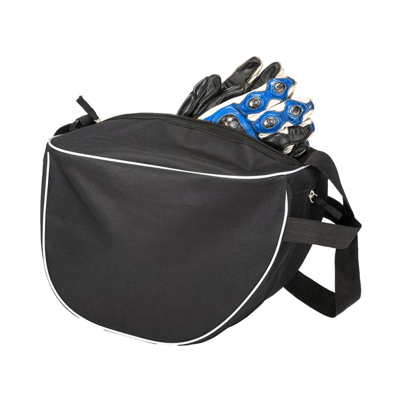 Bolsa para casco de poliéster 600D con correa para el hombro y bolsillo para guantes