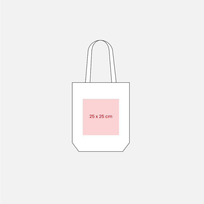 Bolsa shopper de algodon reciclado de 280 g/m2
