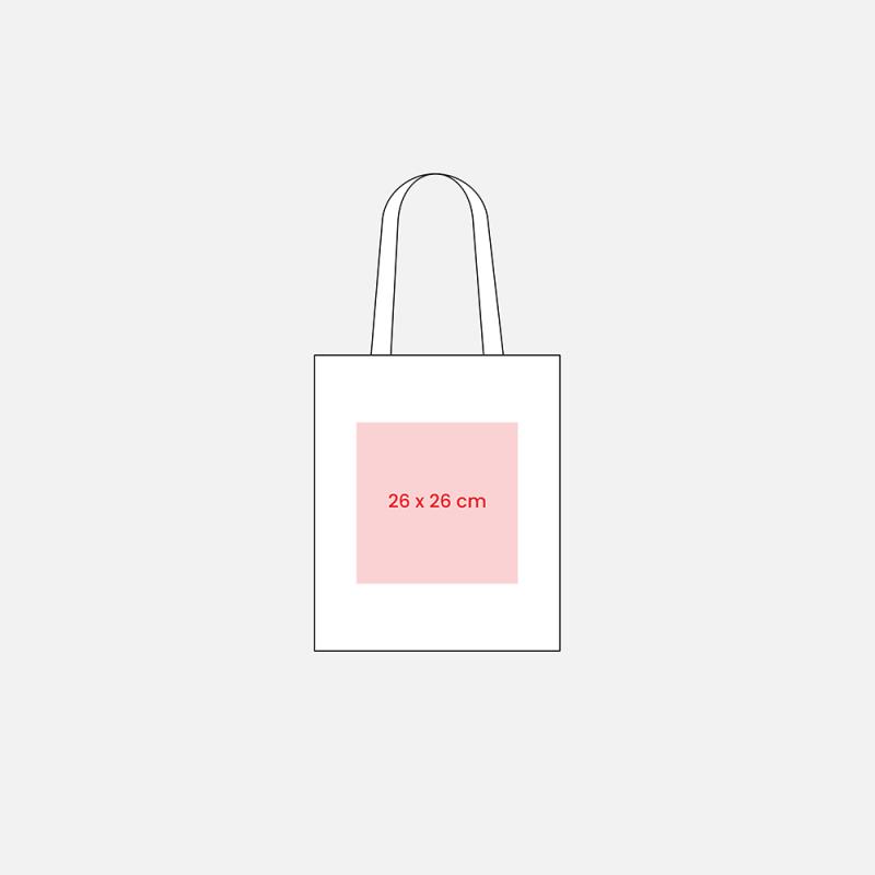 Bolsa shopper de algodon reciclado de 280 g/m2