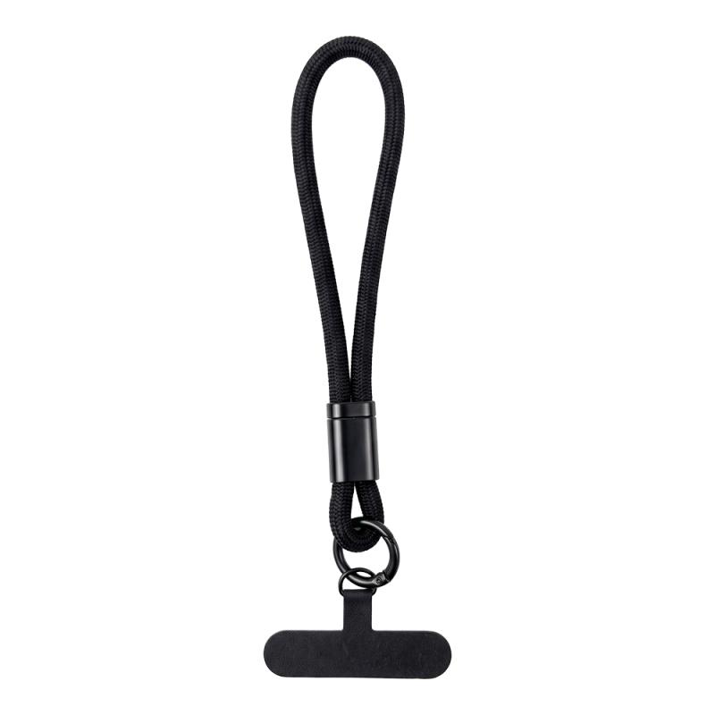 Correa de muneca para smartphone de poliester. Con etiqueta personalizable.