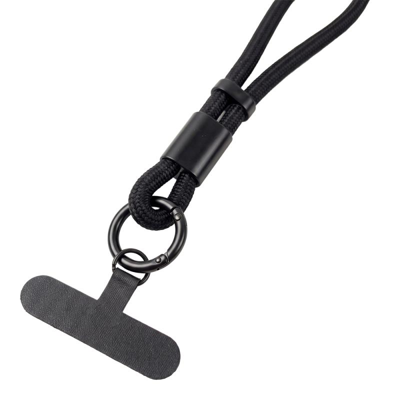 Correa de muneca para smartphone de poliester. Con etiqueta personalizable.