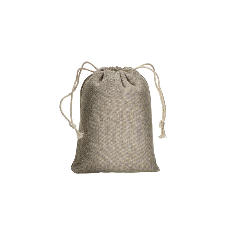 Mochila de algodón reciclado 150g / m2, 10 x 14 cm
