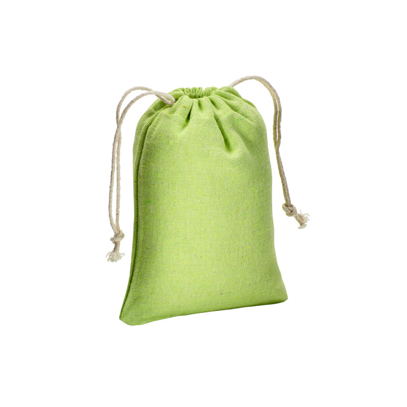 Mochila de algodón reciclado 150g / m2, 10 x 14 cm