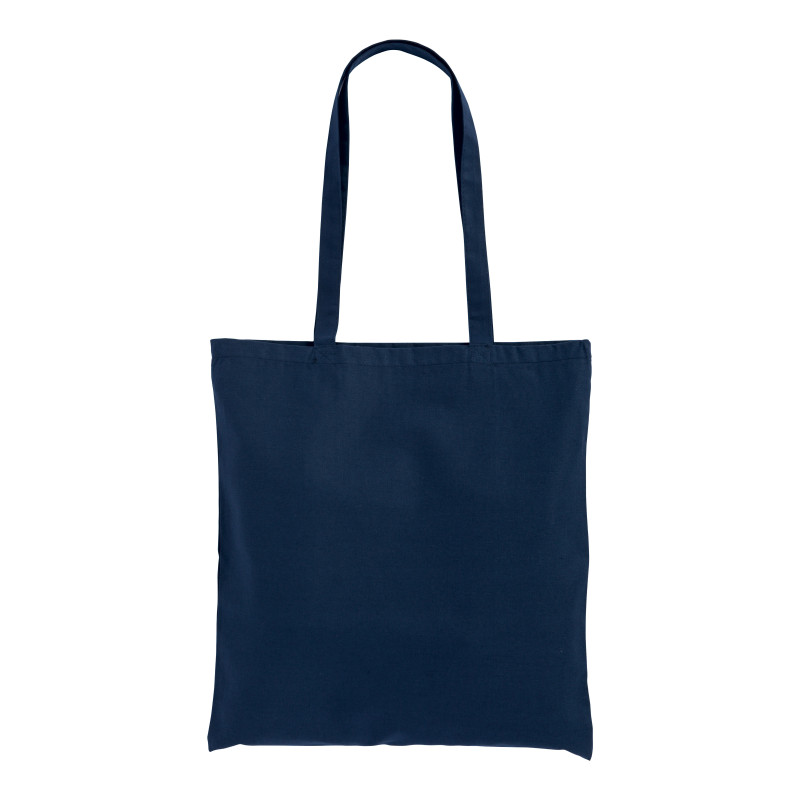 Bolsa de algodón  con asas largas.