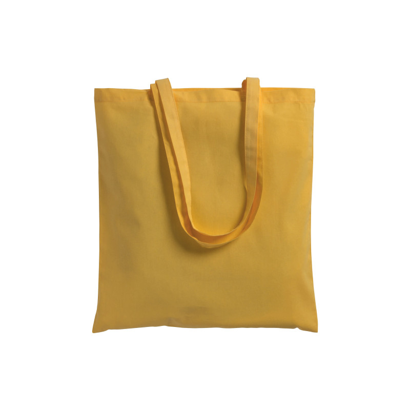 Bolsa de algodón  con asas largas.