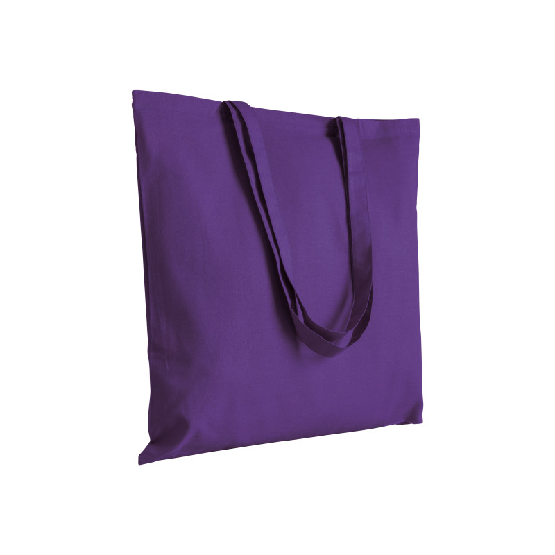 Bolsa de algodón  con asas largas.