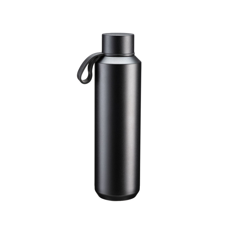 Botella térmica de acero con asa de TPR (caucho termoplástico), 630 ml