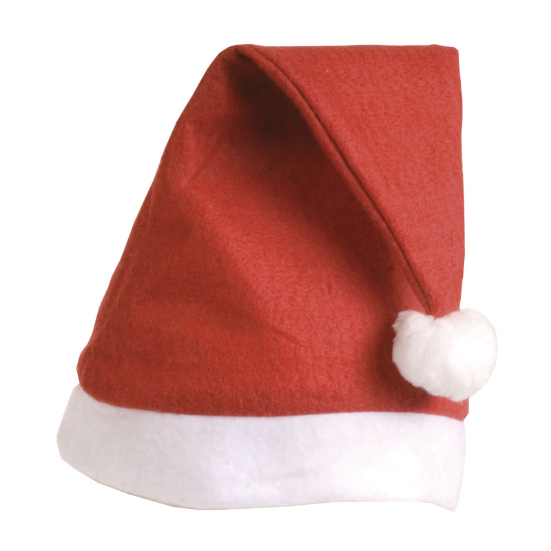 Cappellino Babbo Natale in panno - Rojo