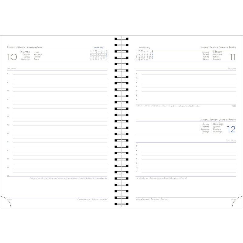 D13-Agenda Dia Wire'o 6H-Tucson Flex 927-Verde