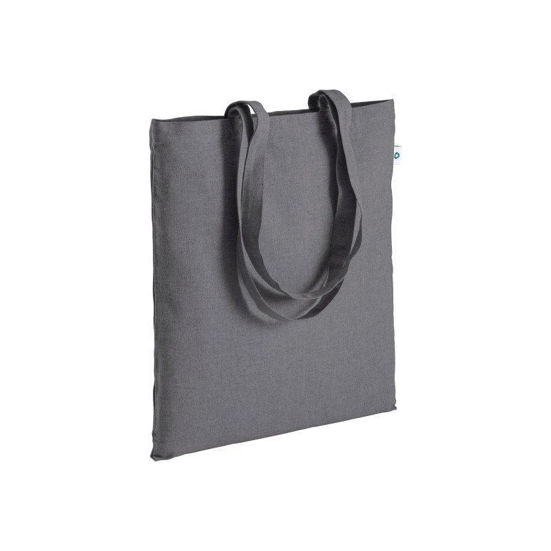 Bolsa de algodón reciclado de 190 g / m2, asas largas