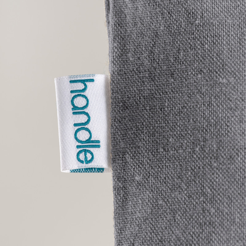 Bolsa de algodón reciclado de 190 g / m2, asas largas