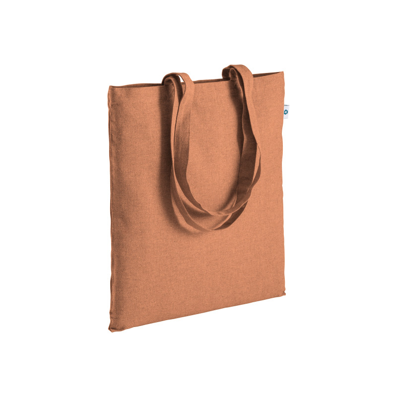 Bolsa de algodón reciclado de 190 g / m2, asas largas