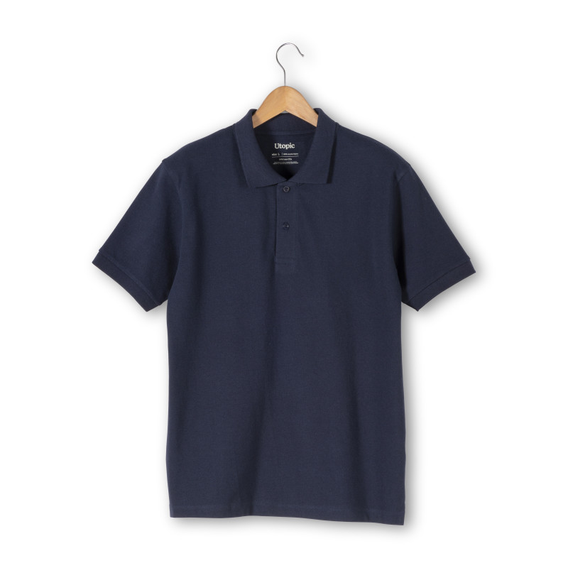 Polo de piqué de algodón reciclado (tallas xs a xxl)
