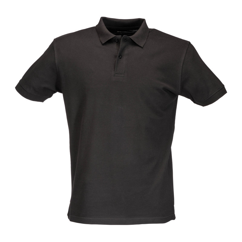 Polo piqué de algodón para hombre con manga corta.