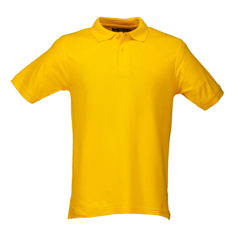 Polo piqué de algodón para hombre con manga corta.