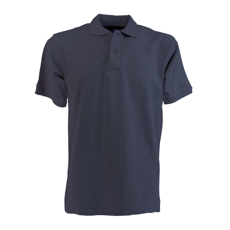 Polo piqué de algodón para hombre con manga corta.